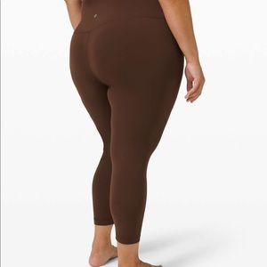 LULULEMON Align Leggings High Rise 25’ - Brown EarthSIZE 0